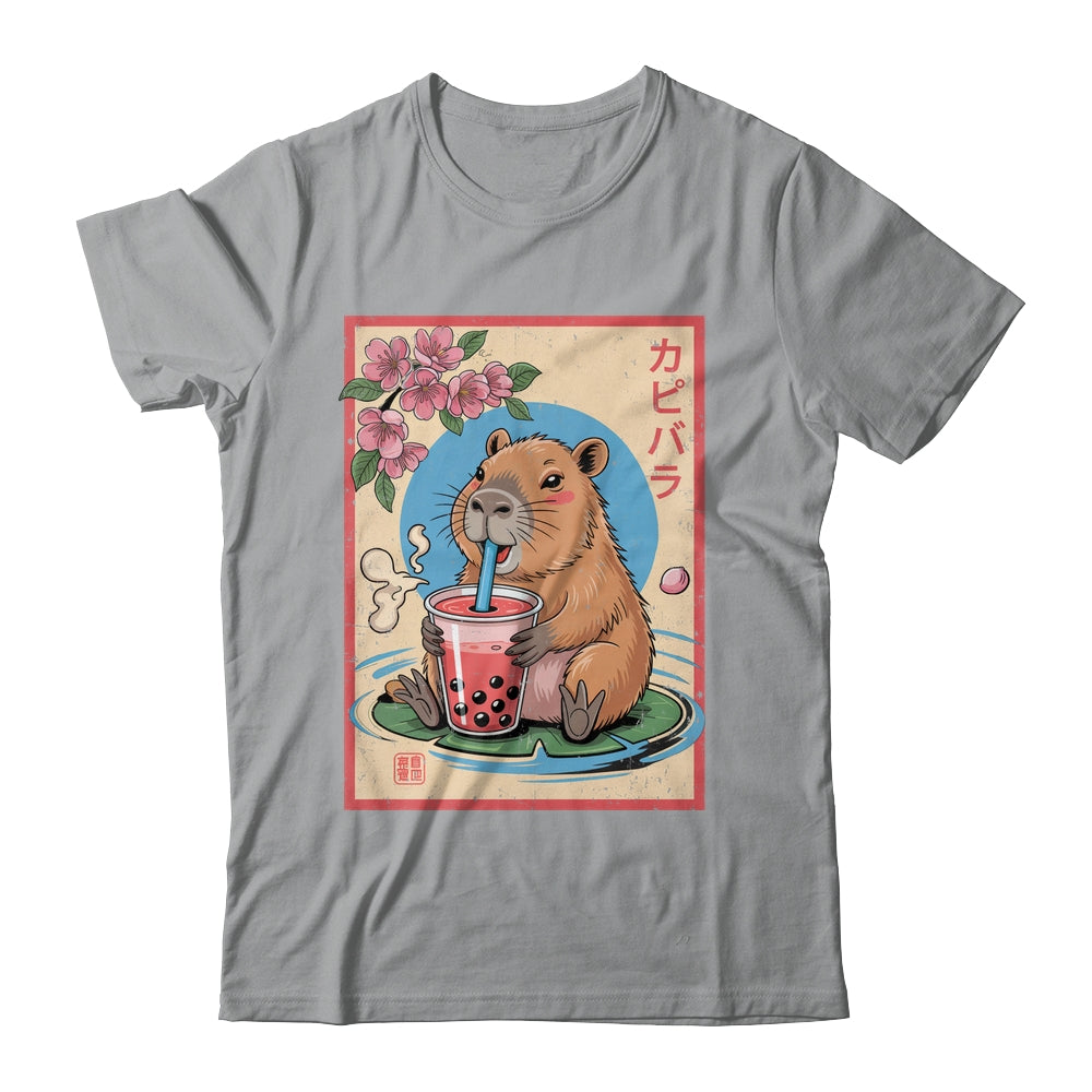 Anime Capybara Graphic Tees Kawaii Japanese Vintage Capybara Shirt & Tank Top | teecentury