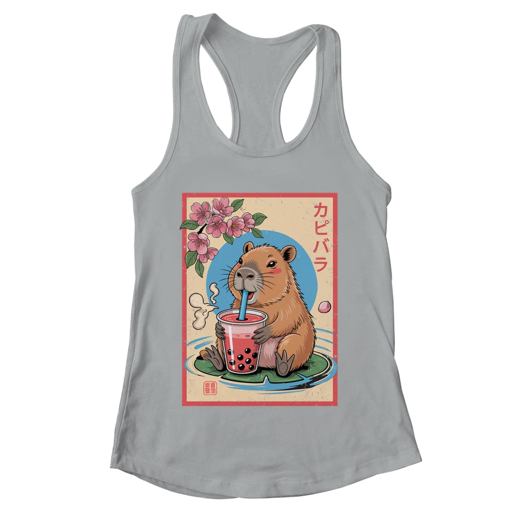 Anime Capybara Graphic Tees Kawaii Japanese Vintage Capybara Shirt & Tank Top | teecentury