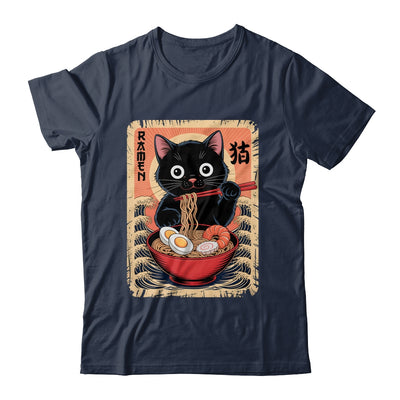 Anime Cat Ramen Japanese Funny Graphic Kawaii Cat Anime Shirt & Tank Top | teecentury