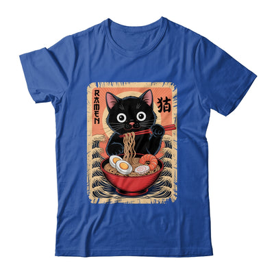 Anime Cat Ramen Japanese Funny Graphic Kawaii Cat Anime Shirt & Tank Top | teecentury