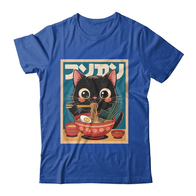 Anime Cat Ramen Japanese Funny Japanese Kawaii Cat Graphic Shirt & Tank Top | teecentury