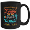 Apparently We're Trouble When We Are Cruising Together Retro Mug | teecentury