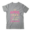 April 1945 80 Years Of Being Awesome Retro 80th Birthday Shirt & Tank Top | teecentury