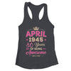April 1945 80 Years Of Being Awesome Retro 80th Birthday Shirt & Tank Top | teecentury