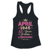 April 1945 80 Years Of Being Awesome Retro 80th Birthday Shirt & Tank Top | teecentury