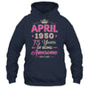 April 1950 75 Years Of Being Awesome Retro 75th Birthday Shirt & Tank Top | teecentury