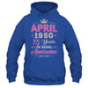 April 1950 75 Years Of Being Awesome Retro 75th Birthday Shirt & Tank Top | teecentury