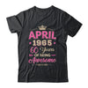 April 1965 60 Years Of Being Awesome Retro 60th Birthday Shirt & Tank Top | teecentury