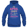 April 1965 60 Years Of Being Awesome Retro 60th Birthday Shirt & Tank Top | teecentury