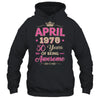 April 1975 50 Years Of Being Awesome Retro 50th Birthday Shirt & Tank Top | teecentury
