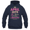 April 1975 50 Years Of Being Awesome Retro 50th Birthday Shirt & Tank Top | teecentury