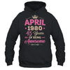 April 1980 45 Years Of Being Awesome Retro 45th Birthday Shirt & Tank Top | teecentury