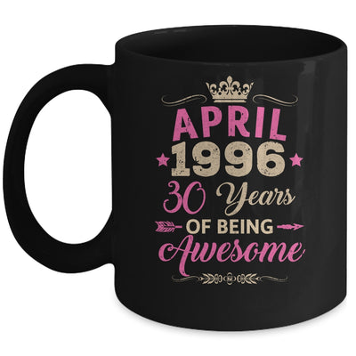 April 1996 30 Years Of Being Awesome Retro 30th Birthday Mug | teecentury