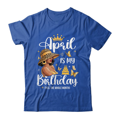 April Is My Birthday African American Woman Birthday Queen Shirt & Tank Top | teecentury