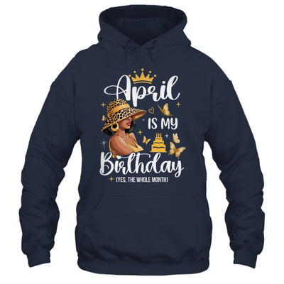 April Is My Birthday African American Woman Birthday Queen Shirt & Tank Top | teecentury