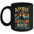 April Is My Birthday Retro Sunglasses Funny Birthday Mug | teecentury