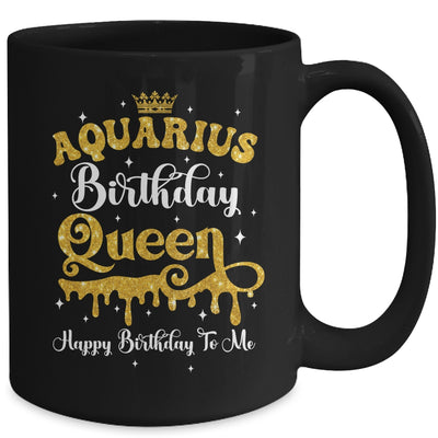 Aquarius Birthday Queen Happy Birthday To Me Women Mug | teecentury