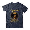 Aquarius Queen Birthday Afro Girls Black Zodiac Birthday Shirt & Tank Top | teecentury