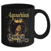 Aquarius Queen Birthday Afro Girls Black Zodiac Birthday Mug | teecentury