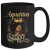 Aquarius Queen Birthday Afro Girls Black Zodiac Birthday Mug | teecentury