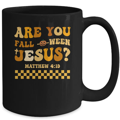 Are You Fall-O-Ween Jesus Christian Halloween Pumpkin Mug | teecentury