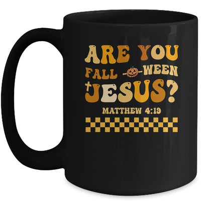 Are You Fall-O-Ween Jesus Christian Halloween Pumpkin Mug | teecentury