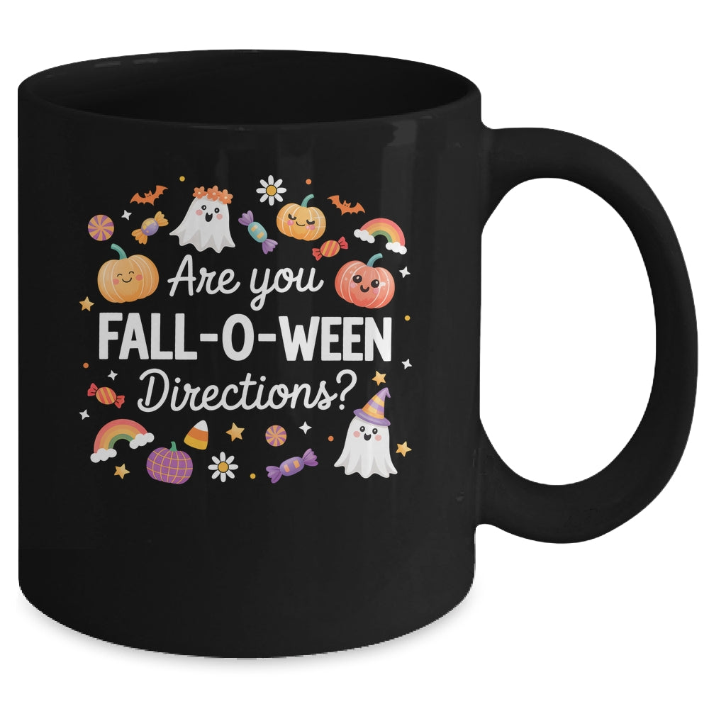 Are You Fall O Ween Directions Halloween Teacher Ghosts Mug | teecentury