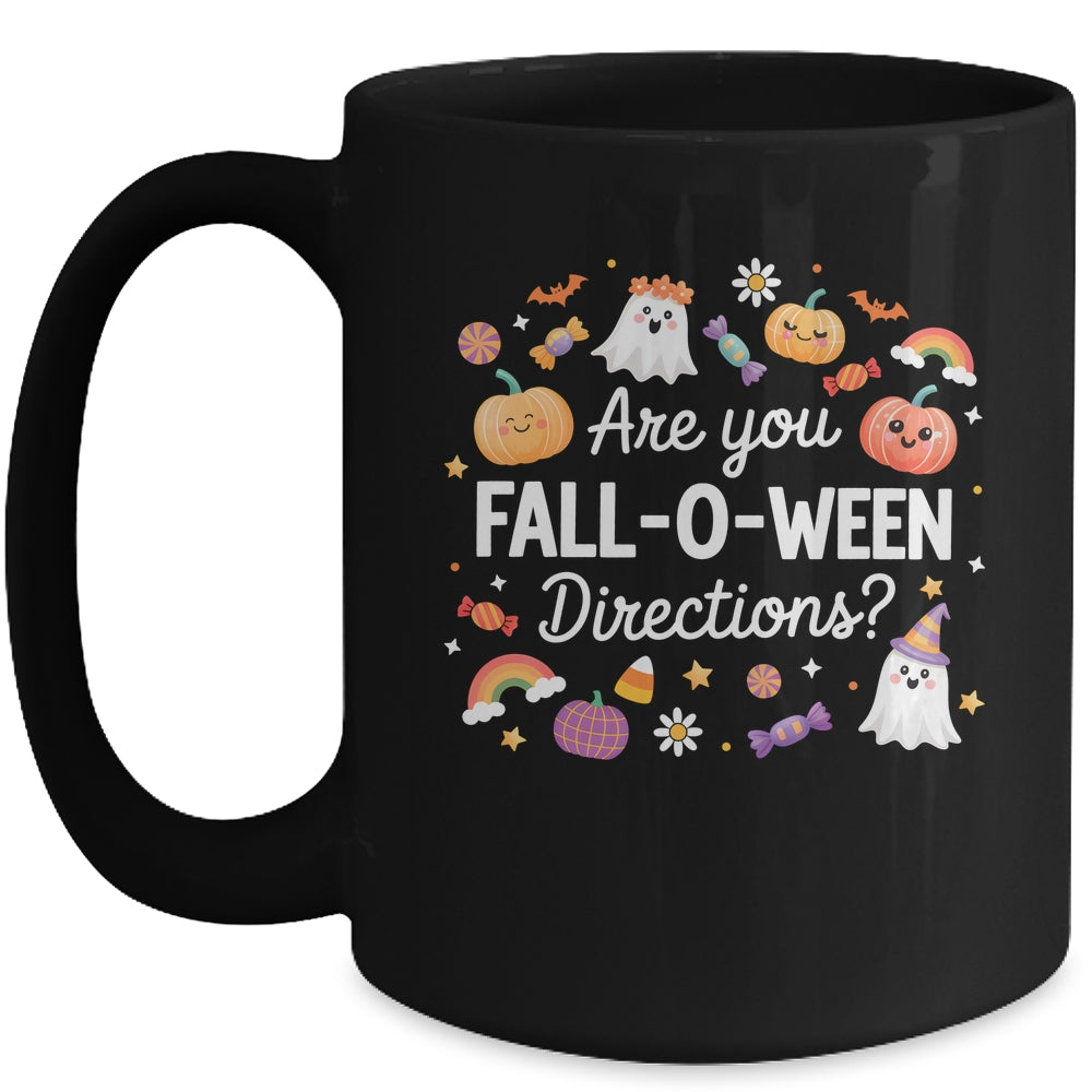 Are You Fall O Ween Directions Halloween Teacher Ghosts Mug | teecentury