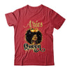 Aries Queen Birthday Afro Girls Black Zodiac Birthday Shirt & Tank Top | teecentury