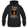 Aries Queen Birthday Afro Girls Black Zodiac Birthday Shirt & Tank Top | teecentury