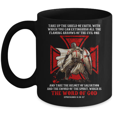 Armor Of God Men Women Knight Templar Christian Bible Verse Mug | teecentury