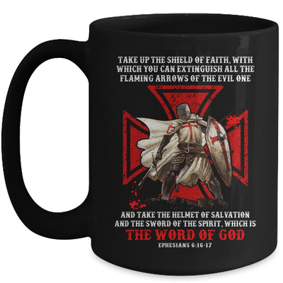 Armor Of God Men Women Knight Templar Christian Bible Verse Mug | teecentury