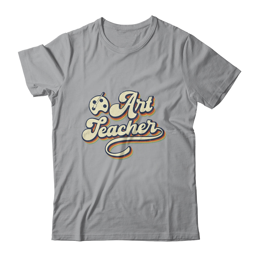 Art Teacher Hooray It's Art Day Hello Back To School Vintage Shirt & Hoodie | teecentury