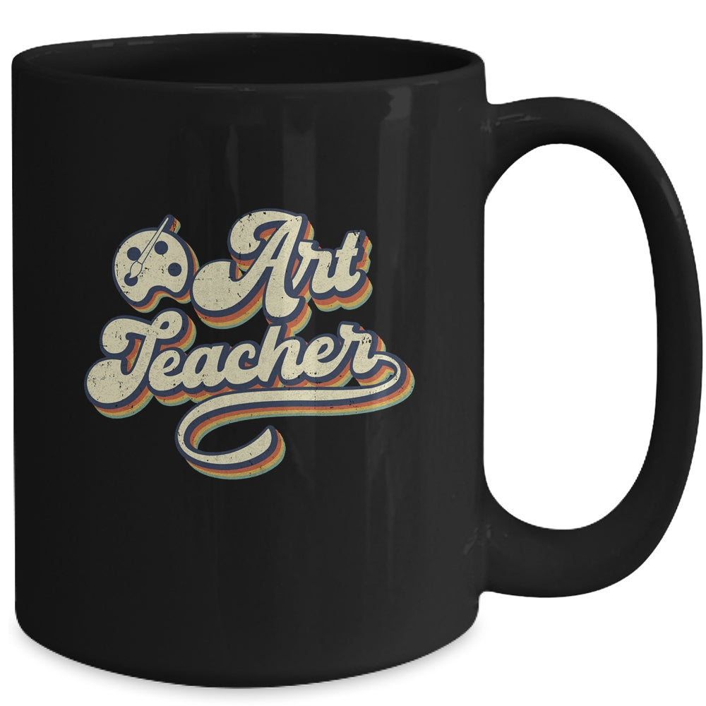 Art Teacher Hooray It's Art Day Hello Back To School Vintage Mug | teecentury