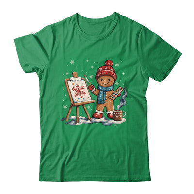 Artist Gingerbread Painter Art Teacher Student Christmas Shirt & Sweatshirt | teecentury