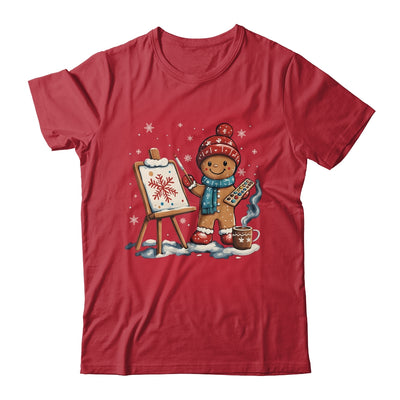Artist Gingerbread Painter Art Teacher Student Christmas Shirt & Sweatshirt | teecentury