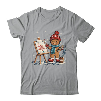 Artist Gingerbread Painter Art Teacher Student Christmas Shirt & Sweatshirt | teecentury