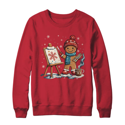 Artist Gingerbread Painter Art Teacher Student Christmas Shirt & Sweatshirt | teecentury