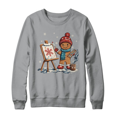 Artist Gingerbread Painter Art Teacher Student Christmas Shirt & Sweatshirt | teecentury