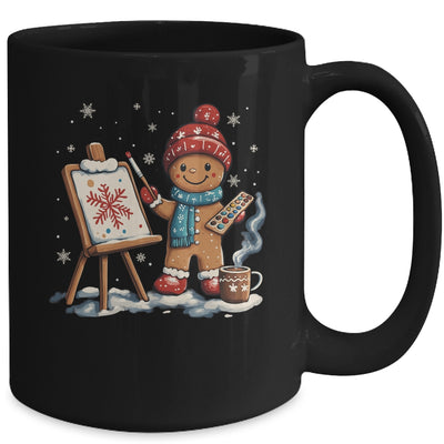 Artist Gingerbread Painter Art Teacher Student Christmas Mug | teecentury