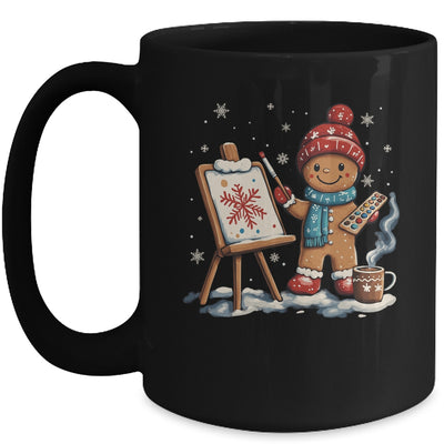 Artist Gingerbread Painter Art Teacher Student Christmas Mug | teecentury