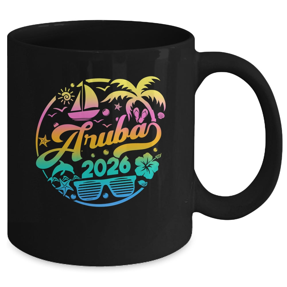 Aruba 2026 Family Vacation Beach Matching Group Mug | teecentury