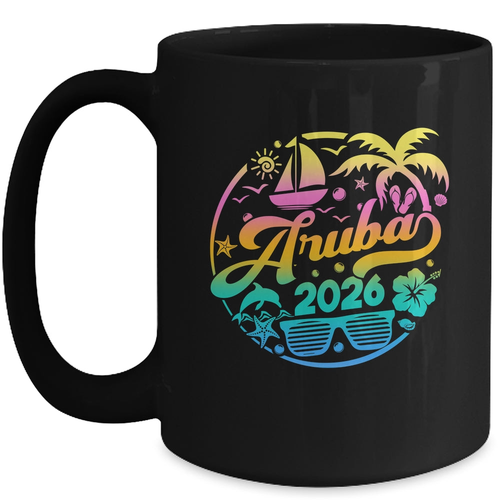 Aruba 2026 Family Vacation Beach Matching Group Mug | teecentury