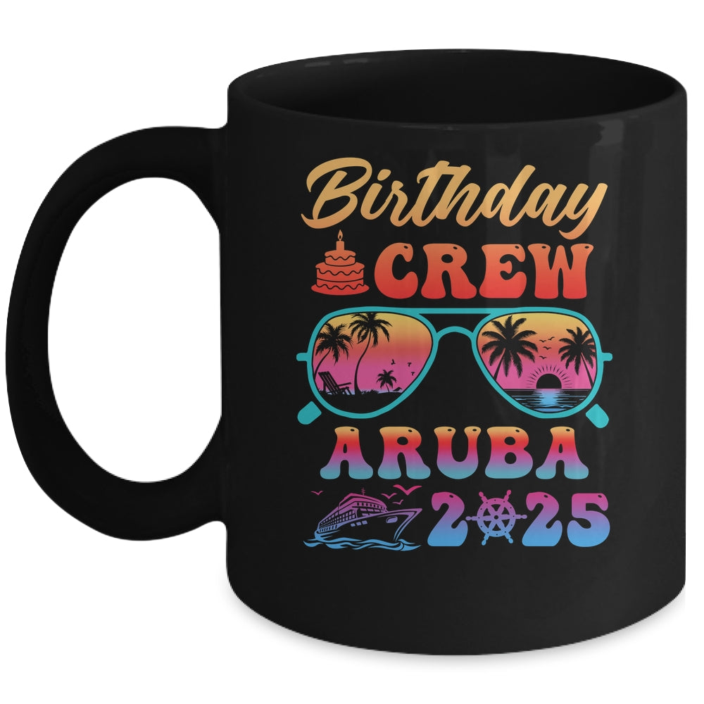 Aruba Birthday Crew Vacation Cruise 2025 Summer Trip Group Mug | teecentury