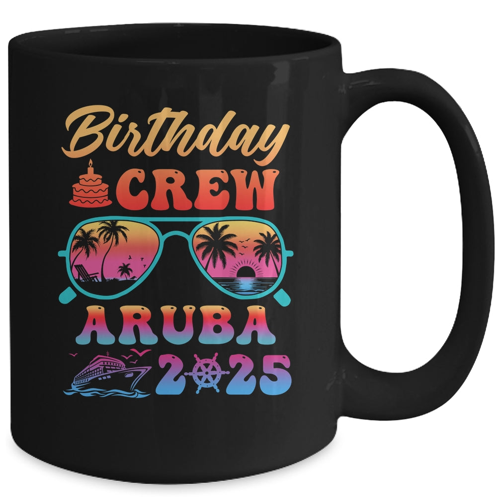 Aruba Birthday Crew Vacation Cruise 2025 Summer Trip Group Mug | teecentury