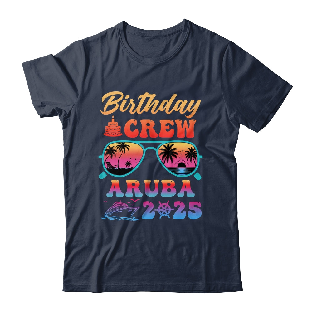 Aruba Birthday Crew Vacation Cruise 2025 Summer Trip Group Shirt & Tank Top | teecentury