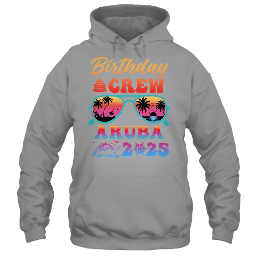 Aruba Birthday Crew Vacation Cruise 2025 Summer Trip Group Shirt & Tank Top | teecentury