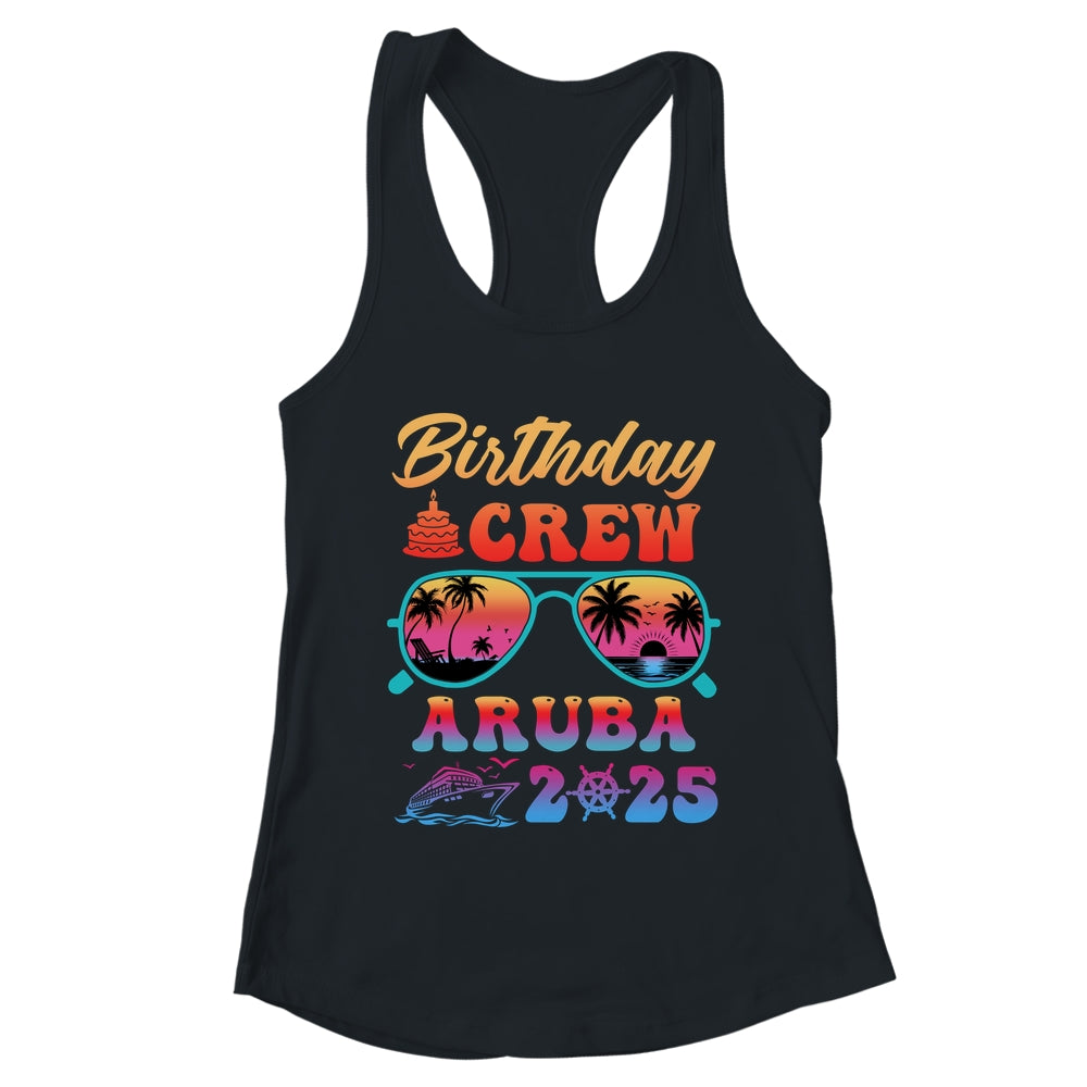 Aruba Birthday Crew Vacation Cruise 2025 Summer Trip Group Shirt & Tank Top | teecentury