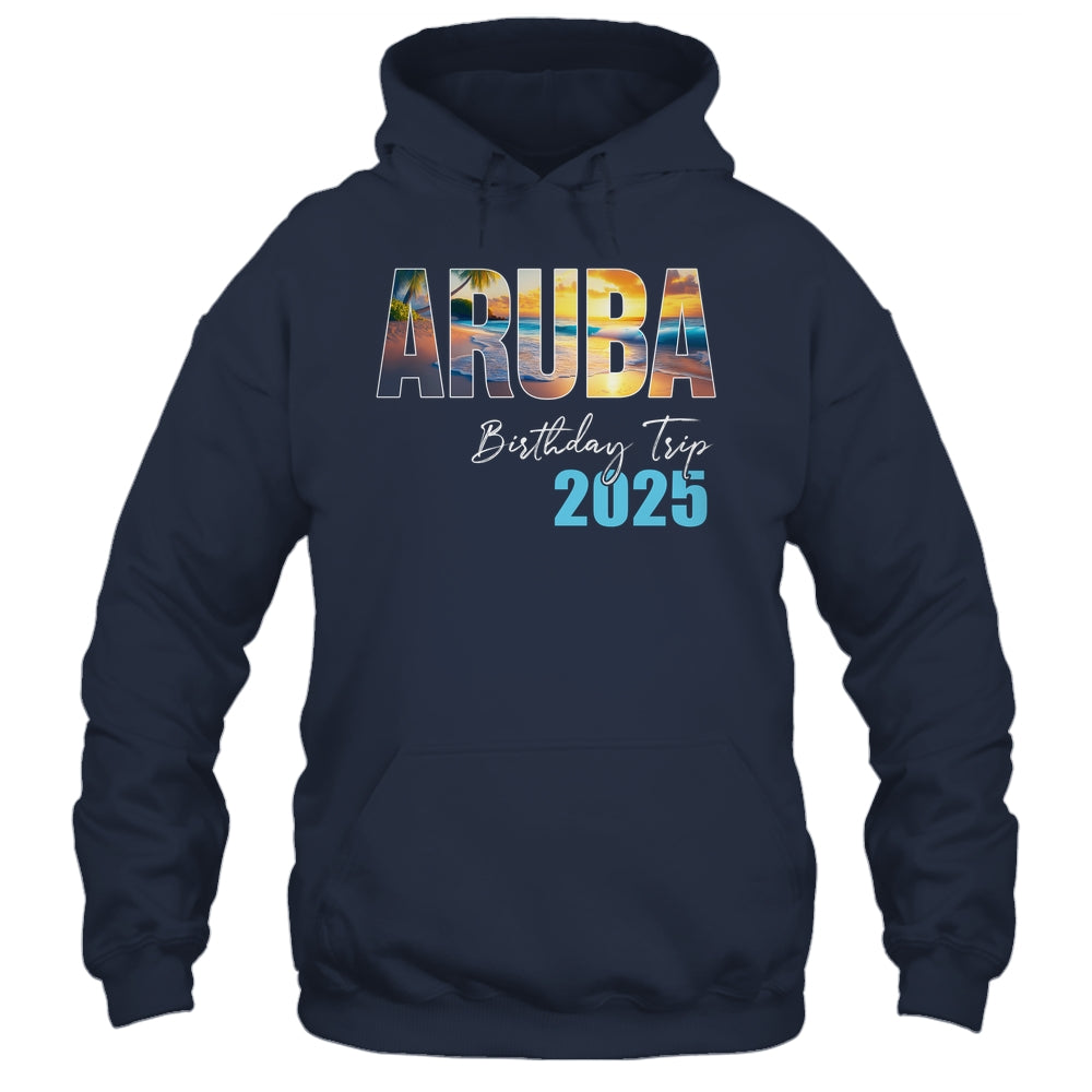 Aruba Birthday Trip 2025 Vacation Party Crew Cruise Shirt & Tank Top | teecentury