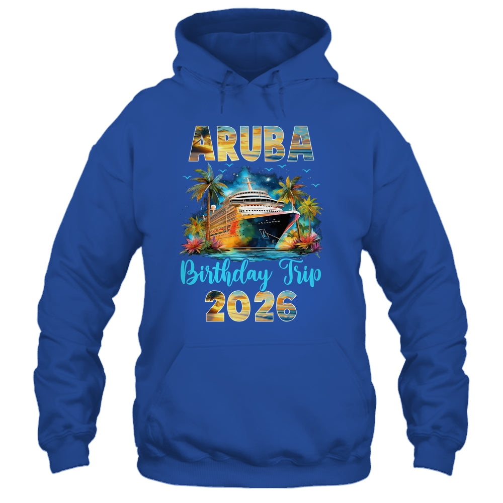 Aruba Birthday Trip 2026 Birthday Cruise Party Vacation Shirt & Tank Top | teecentury